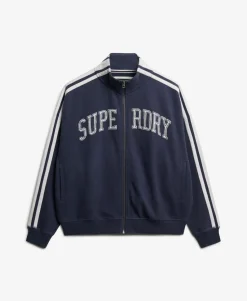 Athletic Essentials Applique Loose Zip Track Top