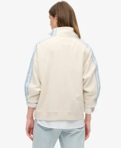 Athletic Essentials Applique Loose Zip Track Top