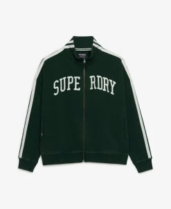 Athletic Essentials Applique Loose Zip Track Top