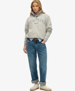 Athletic Essentials Applique Half Zip Sweatshirt