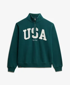 Athletic Essentials Applique Half Zip Sweatshirt