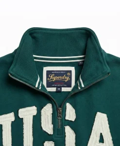Athletic Essentials Applique Half Zip Sweatshirt