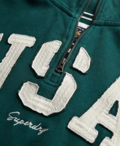 Athletic Essentials Applique Half Zip Sweatshirt