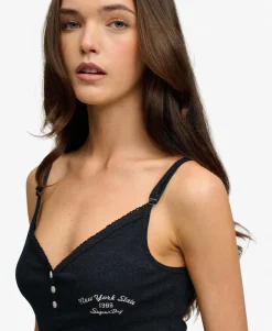 Athletic Essentials Button Down Cami Top