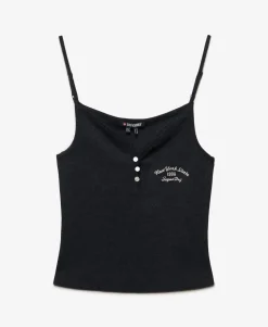 Athletic Essentials Button Down Cami Top