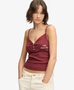 Athletic Essentials Button Down Cami Top