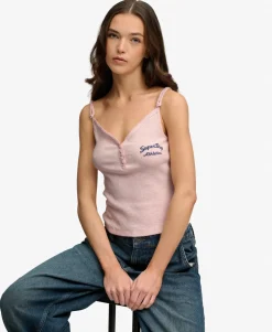 Athletic Essentials Button Down Cami Top