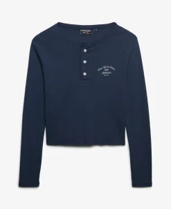 Athletic Essentials Button Down Long Sleeve Top