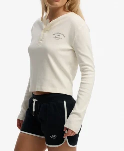 Athletic Essentials Button Down Long Sleeve Top