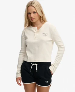 Athletic Essentials Button Down Long Sleeve Top