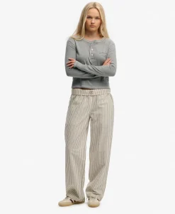 Athletic Essentials Button Down Long Sleeve Top