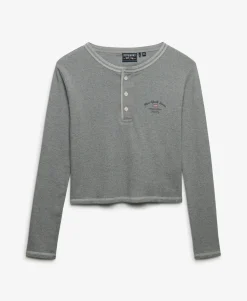 Athletic Essentials Button Down Long Sleeve Top