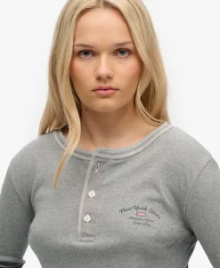 Athletic Essentials Button Down Long Sleeve Top