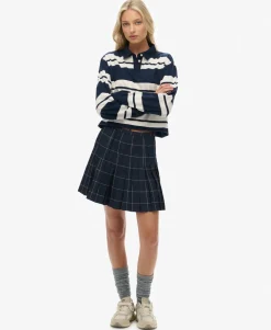 Athletic Essentials Cropped Stripe Rugby Top