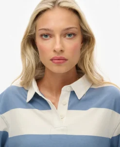 Athletic Essentials Cropped Stripe Rugby Top