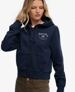Athletic Essentials Cropped Zip Hoodie