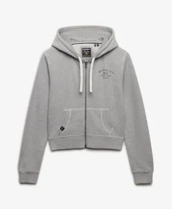 Athletic Essentials Cropped Zip Hoodie