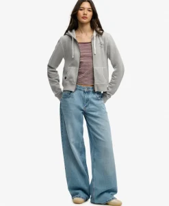 Athletic Essentials Cropped Zip Hoodie