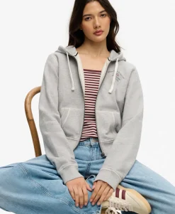 Athletic Essentials Cropped Zip Hoodie