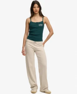 Athletic Essentials Embroidered Button Cami Top