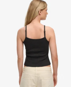 Athletic Essentials Embroidered Button Cami Top