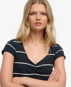 Athletic Essentials Gathered Pattern Top