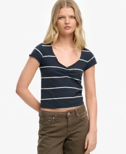 Athletic Essentials Gathered Pattern Top