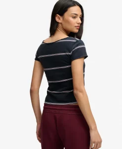 Athletic Essentials Gathered Pattern Top