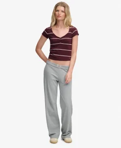 Athletic Essentials Gathered Pattern Top