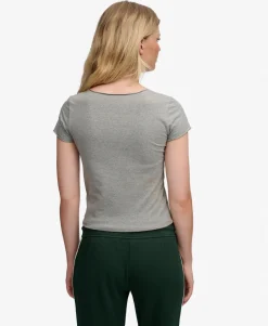 Athletic Essentials Gathered Short Sleeve Top