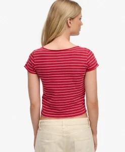 Athletic Essentials Gathered Pattern Top