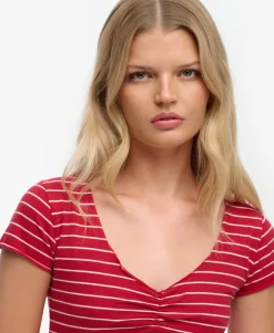 Athletic Essentials Gathered Pattern Top