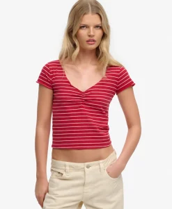 Athletic Essentials Gathered Pattern Top