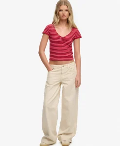 Athletic Essentials Gathered Pattern Top
