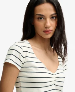 Athletic Essentials Gathered Pattern Top