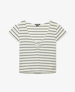 Athletic Essentials Gathered Pattern Top