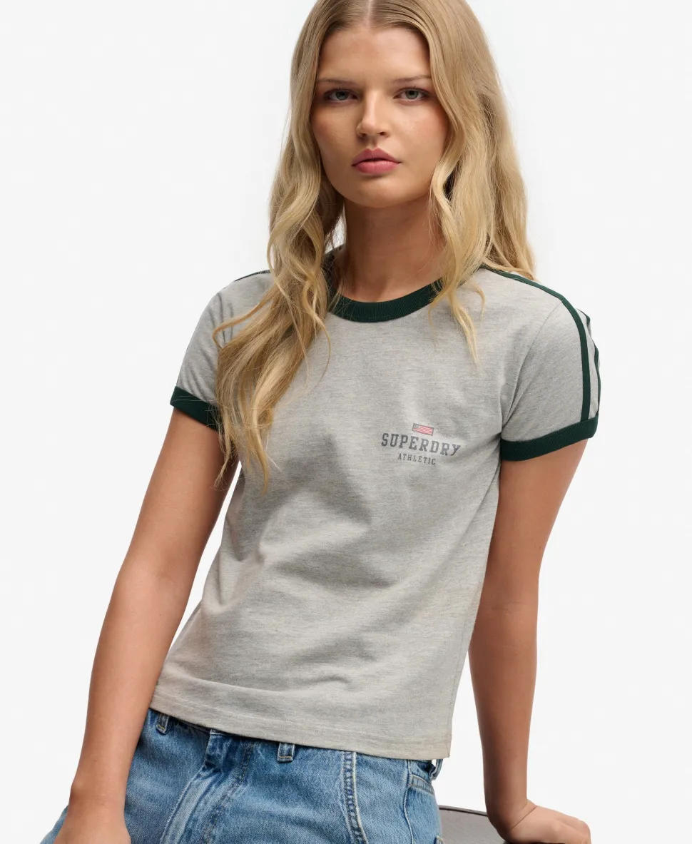 Athletic Essentials Graphic Ringer T-Shirt