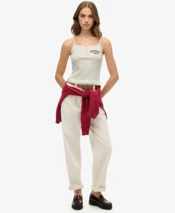Athletic Essentials Graphic Button Cami