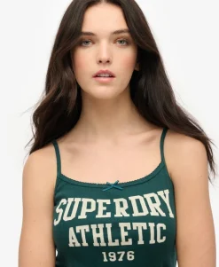 Athletic Essentials Graphic Pointelle Cami Top
