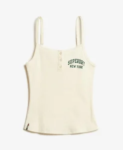 Athletic Essentials Graphic Button Cami Top