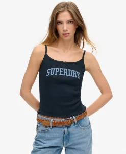 Athletic Essentials Graphic Pointelle Cami Top