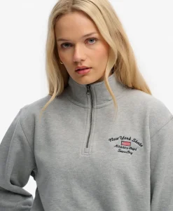 Athletic Essentials Graphic Half Zip Sweatshirt