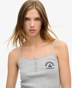 Athletic Essentials Graphic Button Cami