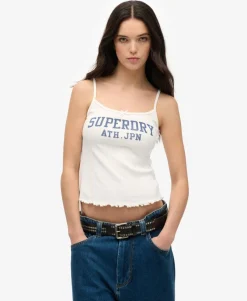 Athletic Essentials Graphic Pointelle Cami Top