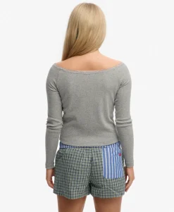 Athletic Essentials Lace Long Sleeve Top