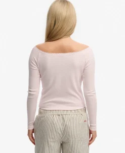 Athletic Essentials Lace Long Sleeve Top