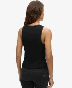 Athletic Essentials Lace Trim Vest Top