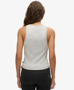 Athletic Essentials Lace Trim Vest Top