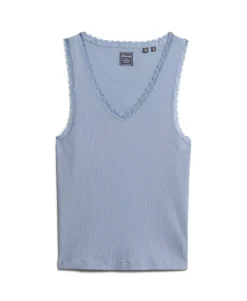 Athletic Essentials Lace Trim Vest Top