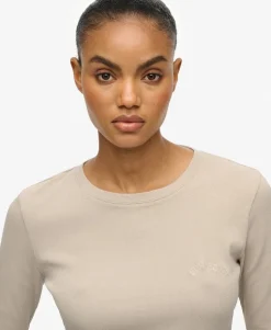 Athletic Essentials Logo Garment Dyed Ribbed Top